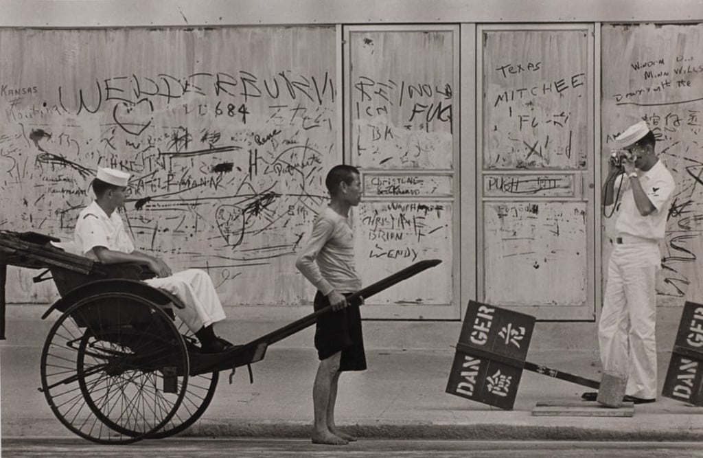 Sailors on Shore Leave (Lockhart Road, Wanchai, 1966), by Yau Leung. Sailors on Shore Leave (Lockhart Road, Wanchai, 1966), by Yau Leung.