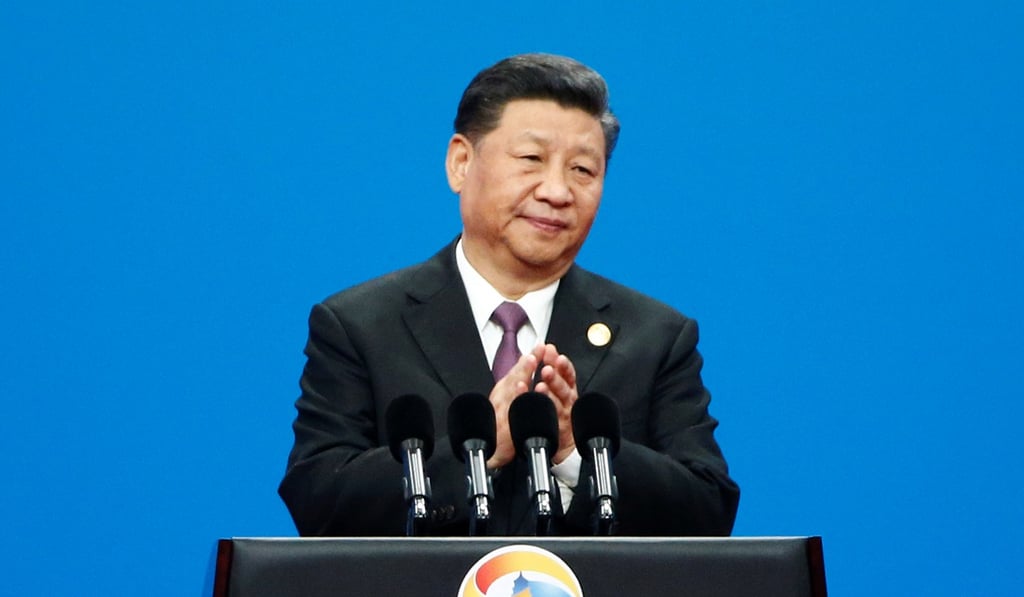 Chinese President Xi Jinping at the opening ceremony for the second Belt and Road Forum in Beijing in April. Photo: Reuters