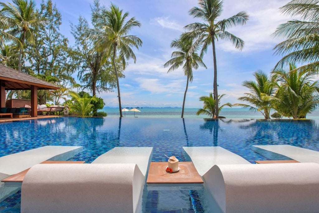 The villa Baan Kilee in Koh Samui, Thailand, has banned the use of plastic bottles and instead asks guests to bring reusable bottles or drink water from its glass bottles. The villa Baan Kilee in Koh Samui, Thailand, has banned the use of plastic bottles and instead asks guests to bring reusable bottles or drink water from its glass bottles.