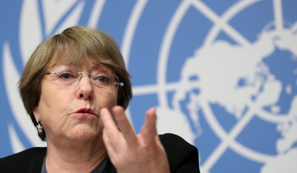 UN High Commissioner for Human Rights Michelle Bachelet has asked for access to Xinjiang. Photo: Reuters