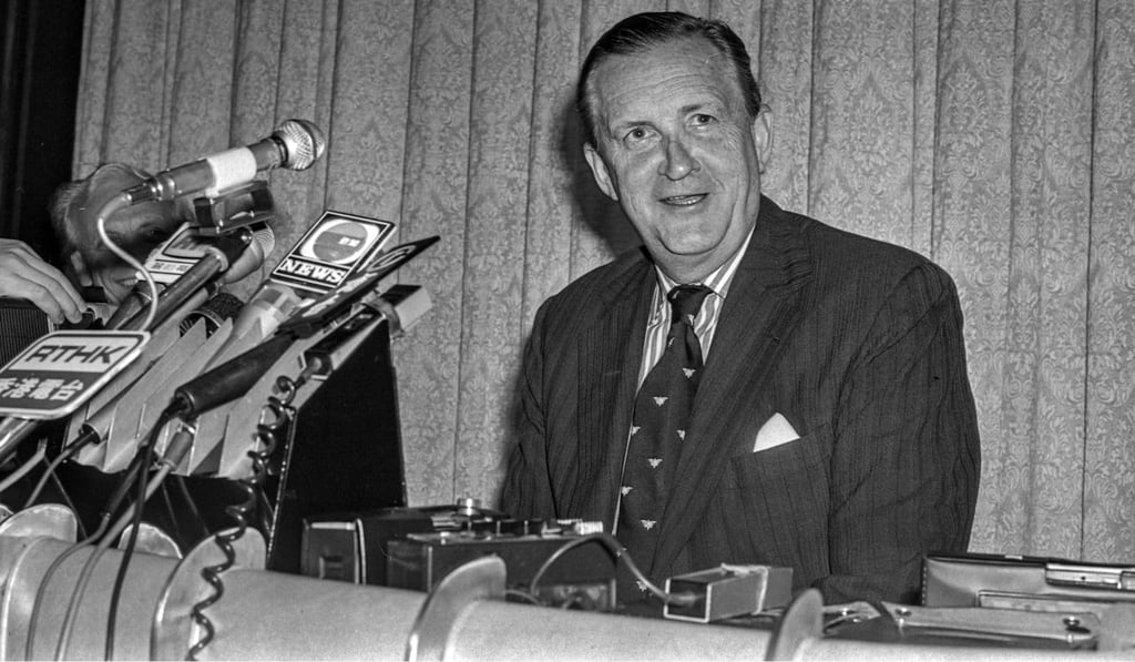 Sir Murray MacLehose after his trip to Washington. Photo: Robin Lam Kit