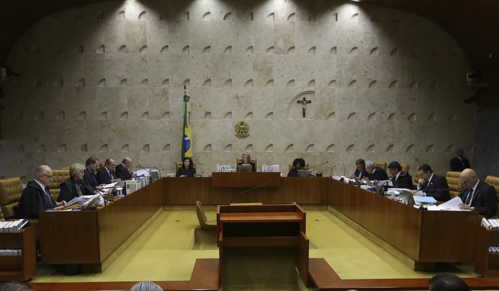 Brazil’s Supreme Court meeting. File photo: AP