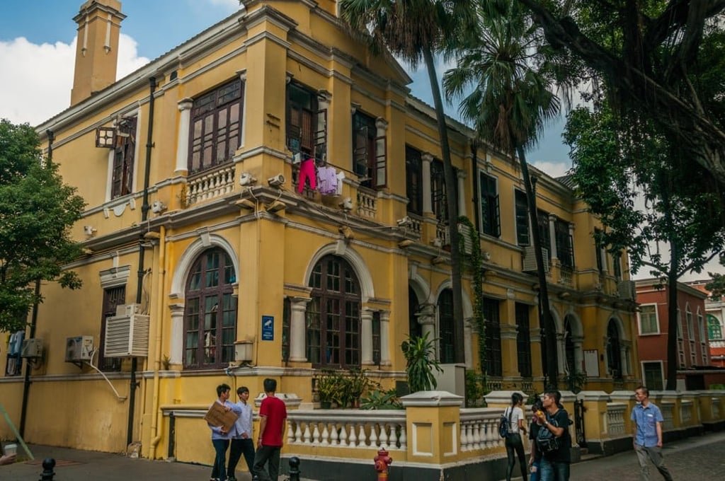 A colonial period building on Shamian Dajie, the main street on Shamian Island, Guangzhou. Photo: Alamy