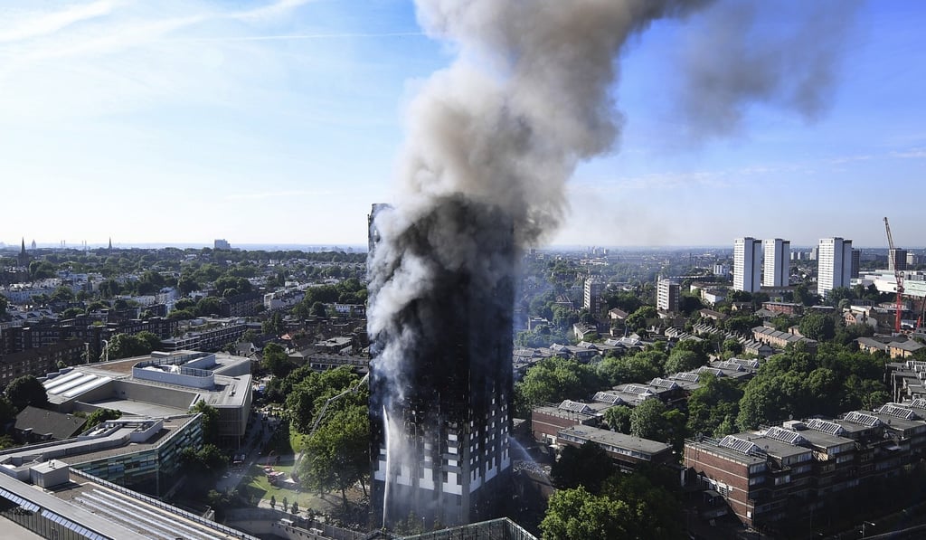Seventy-two people died in the Grenfell Tower fire in North Kensington, London, on June 14, 2017. Photo: EPA-EFE Seventy-two people died in the Grenfell Tower fire in North Kensington, London, on June 14, 2017. Photo: EPA-EFE