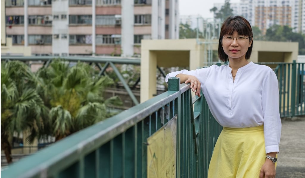 He Peiqiong is more contented now that she has a job. Photo: Tory Ho