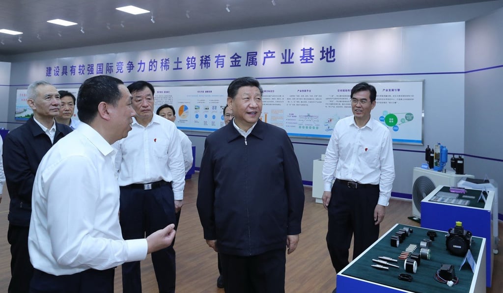 President Xi Jinping’s visit to Jiangxi’s rare earth mining base is significant as the province is where China’s defeated Red Army started its fabled Long March in 1934. Photo: Xinhua