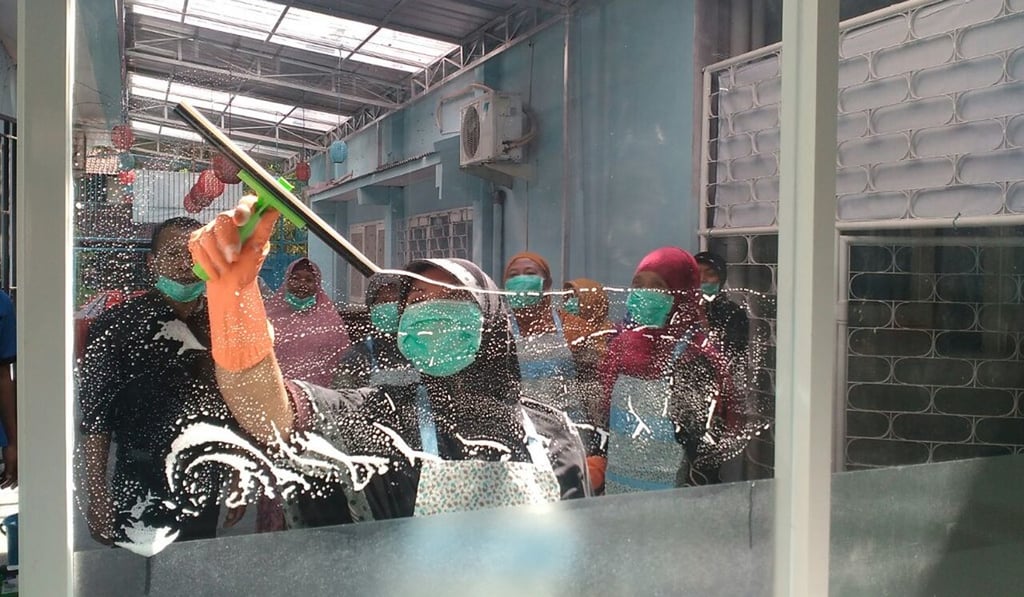 A skills training programme for domestic workers in Indonesia. Photo: Handout