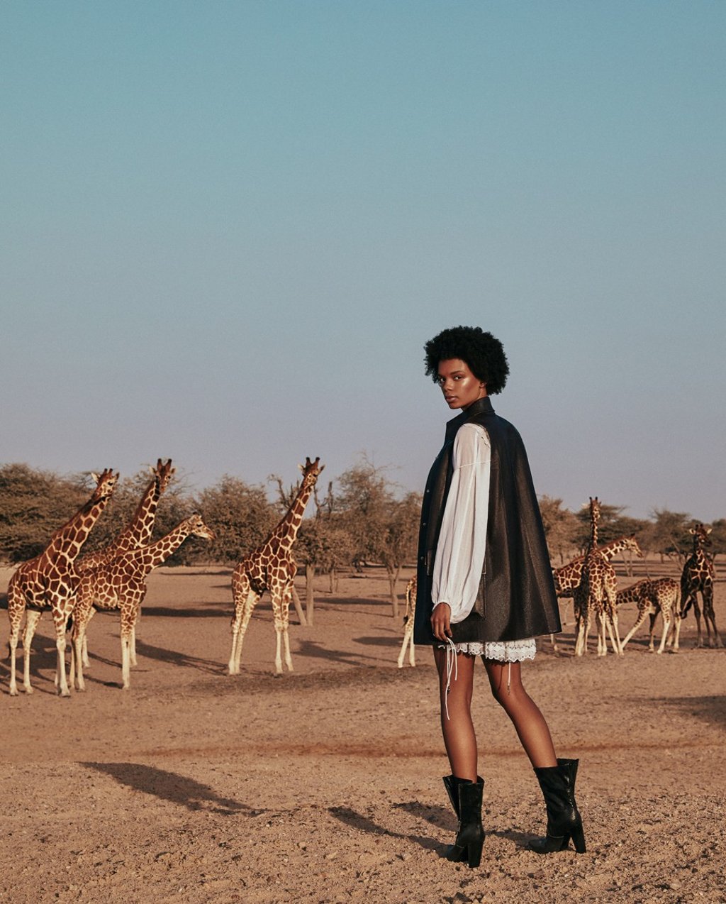 Salvatore Ferragamo leather vest, HK$31,900; Coach dress HK$11,000; Philosophy Di Lorenzo Serafini boots, HK$7,150