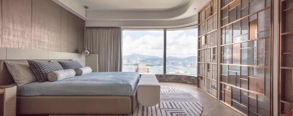 A bedroom at the Altamira residential project in Mid-Levels. A bedroom at the Altamira residential project in Mid-Levels.
