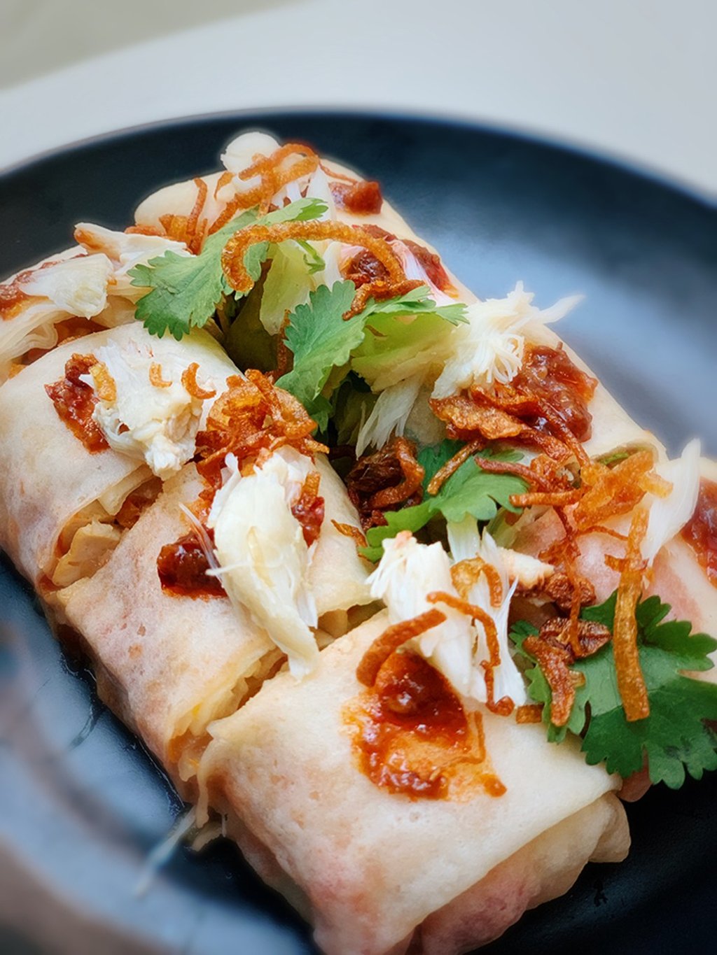 Cafe Malacca’s popiah with crab