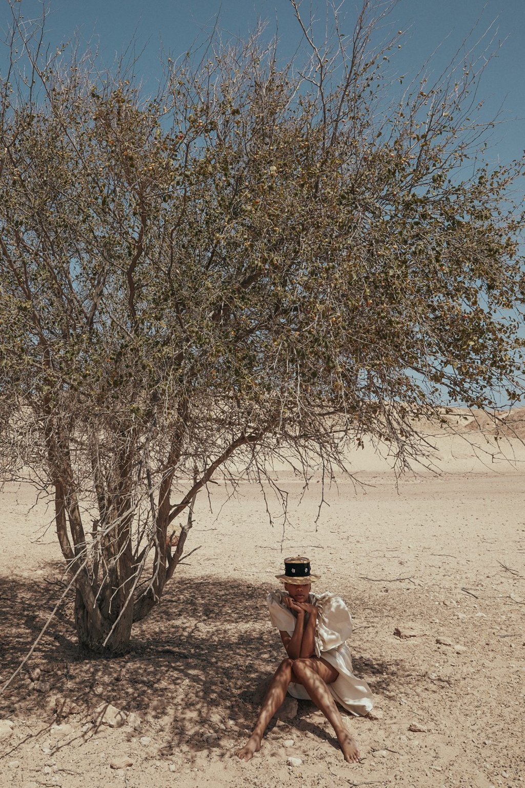 Preen by Thornton Bregazzi dress, HK$13,220; Benoit Missolin hat, HK$4,260