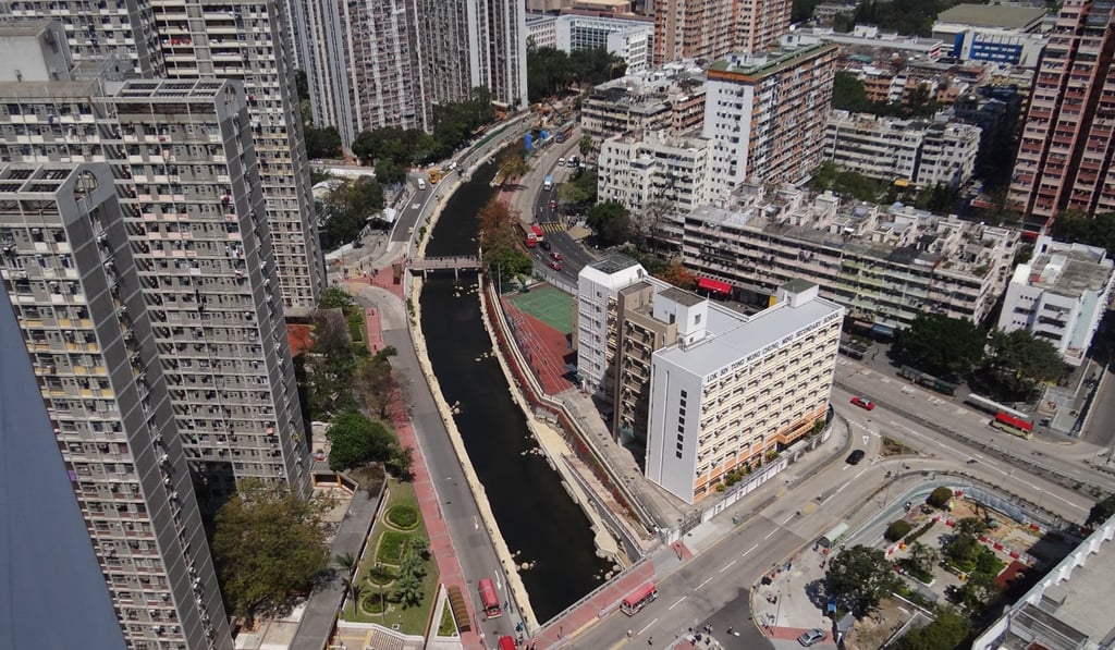 Kai Tak River flows past a key redevelopment area in east Kowloon. Photo: SCMP Pictures