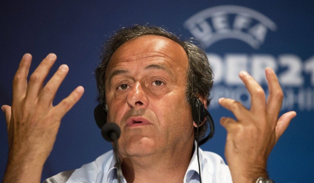 Michel Platini was banned from football for four years in 2015. Photo: EPA Michel Platini was banned from football for four years in 2015. Photo: EPA