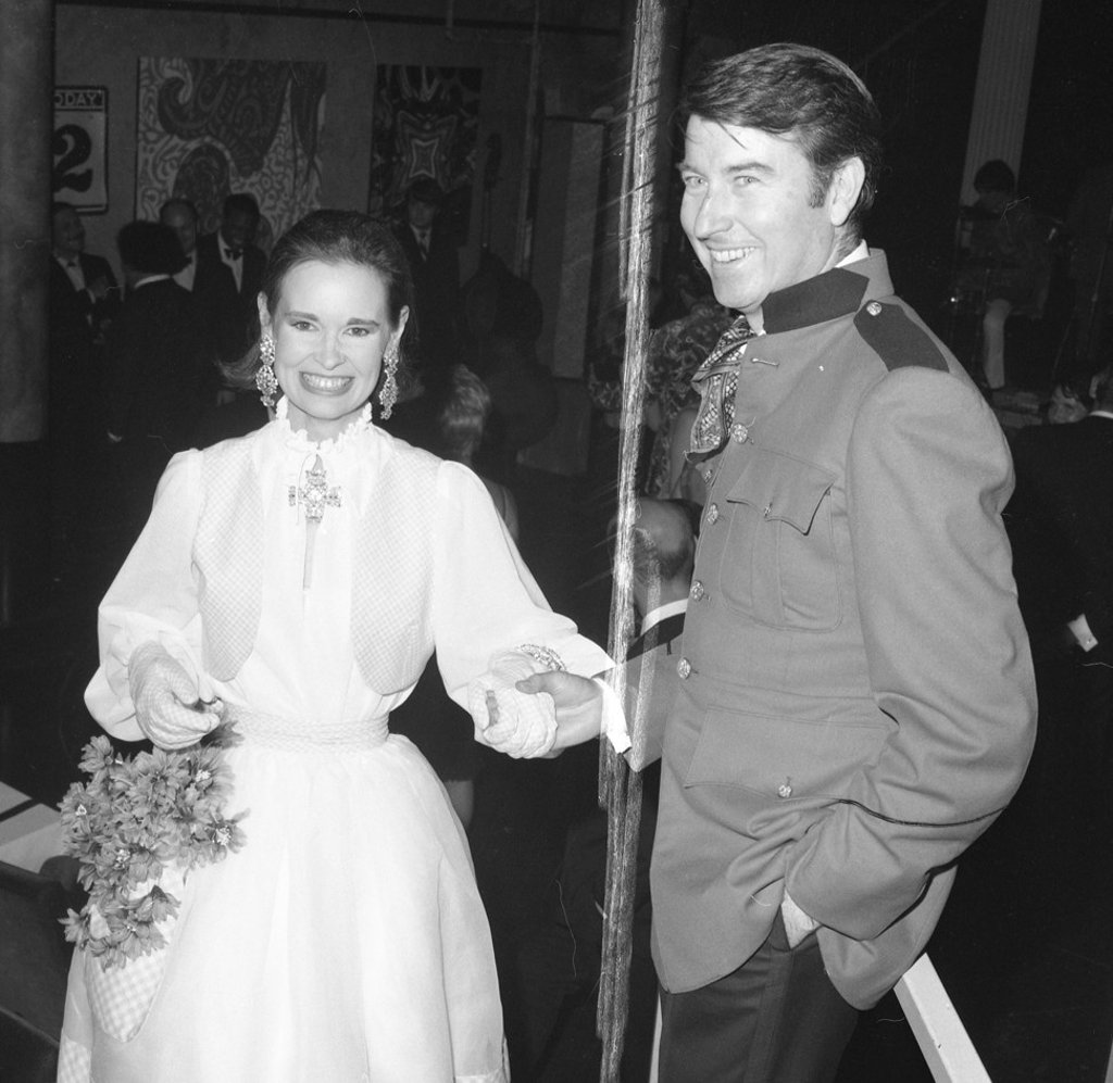 Gloria Vanderbilt, who has died aged 95, pictured with her fourth husband, Wyatt Cooper, at a New York party in 1968. Photo: TNS Gloria Vanderbilt, who has died aged 95, pictured with her fourth husband, Wyatt Cooper, at a New York party in 1968. Photo: TNS