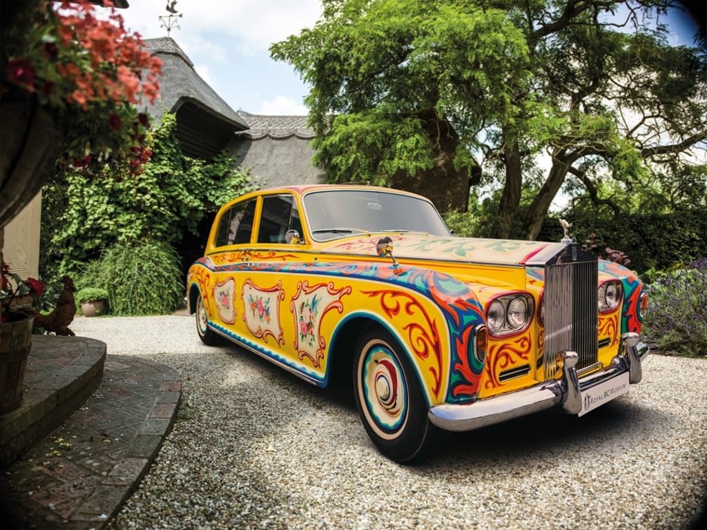 John Lennon's 1964 distinctive Rolls-Royce Phantom V was repainted by artist Steve Weaver and became the singer’s everyday car in the US until 1977.