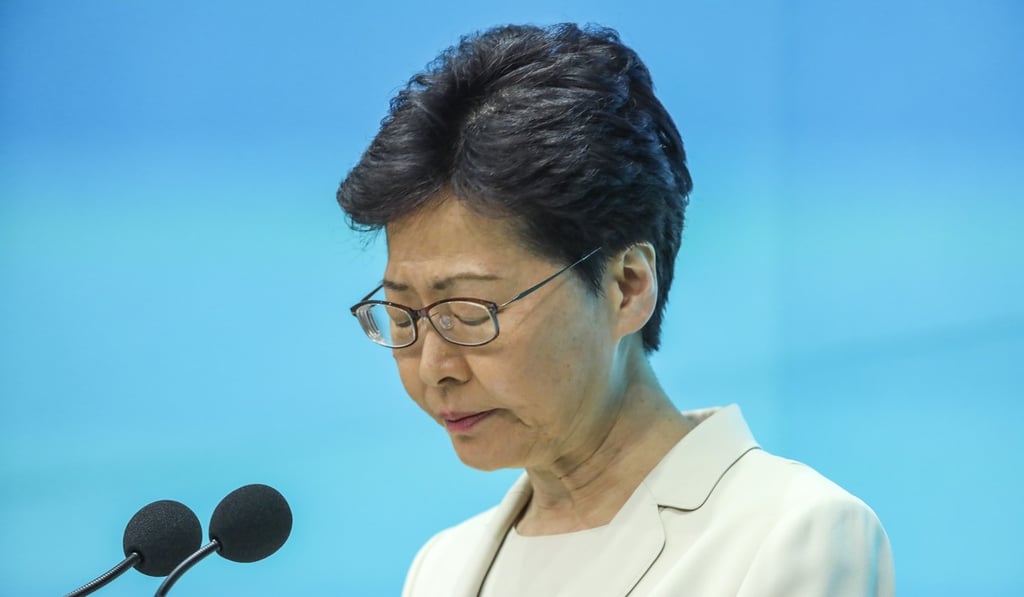 Chief Executive Carrie Lam’s political life is hanging in the balance. Photo: Sam Tsang