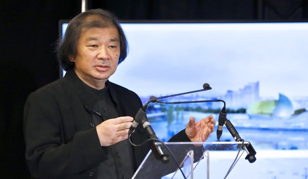 Japanese architect Shigeru Ban. Siti Nurafaf Ismail will use her Norman Foster scholarship to shadow him on a disaster relief project. Photo: Patrick Kovarik/AFP