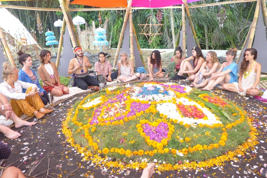 Attendees at the 2017 NewEarth Festival in Bali. Photo: NewEarth Festival
