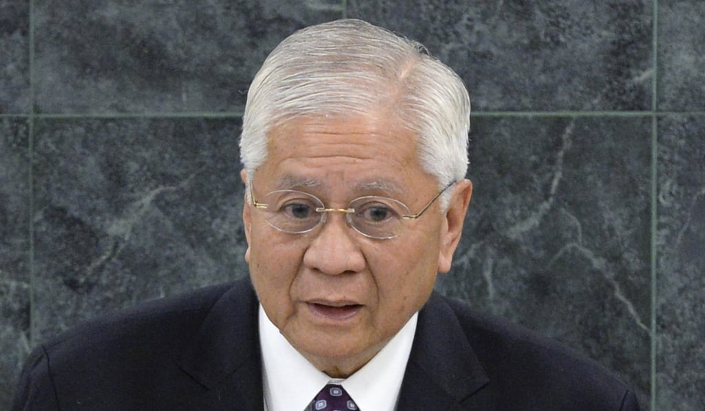 Albert Del Rosario, the Phillipines’ former foreign secretary. Photo: Reuters