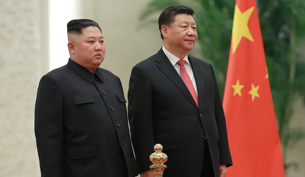North Korean leader Kim Jong-un pictured with Chinese President Xi Jinping in January. Photo: AP