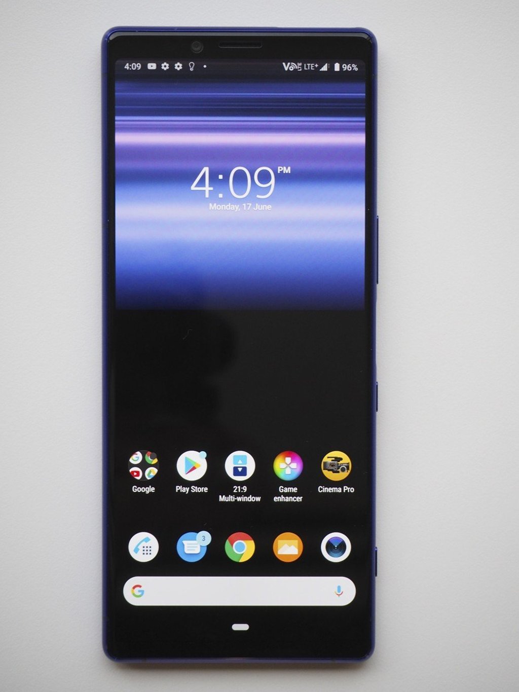 Sony Xperia 1 has a glass front and back and is a good looking phone. Photo: Antony Dickson