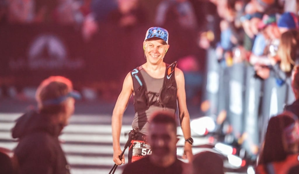 Henri Lehkonen uses a power meter on his shoe to run the perfect race and crosses the line at the UTA in 11th place.