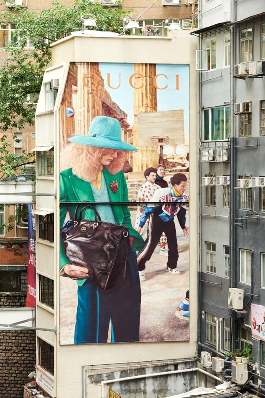 Gucci’s Art Wall in Hong Kong’s Lan Kwai Fong,