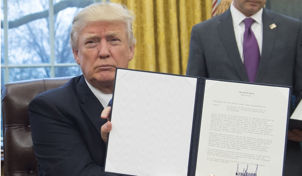 Donald Trump pulled the US out of the TPP soon after being elected president. Photo: AFP