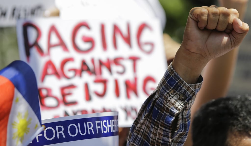 On June 21, protesters held a rally in Manila over the incident. Photo: AP On June 21, protesters held a rally in Manila over the incident. Photo: AP