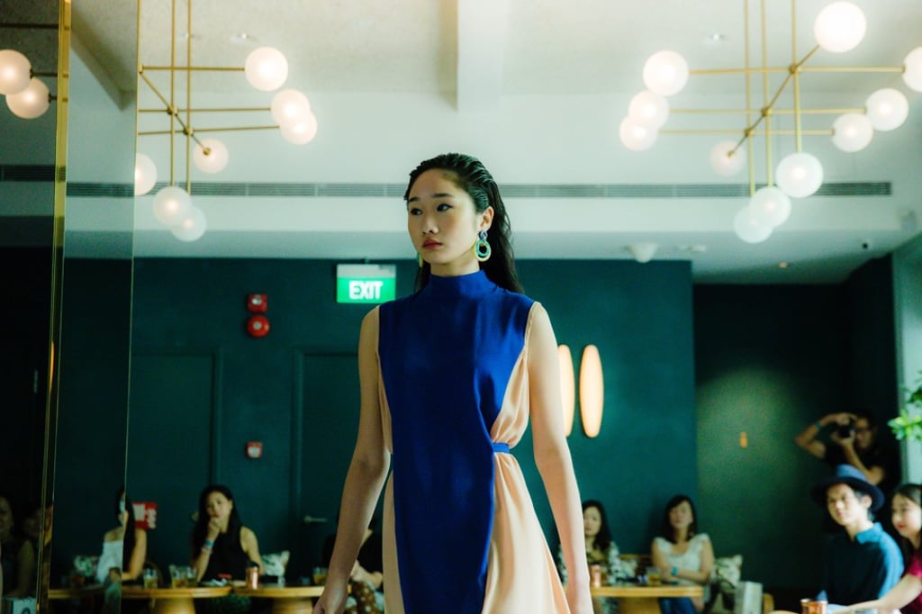 OM’s first collection, shown in Singapore. OM’s first collection, shown in Singapore.