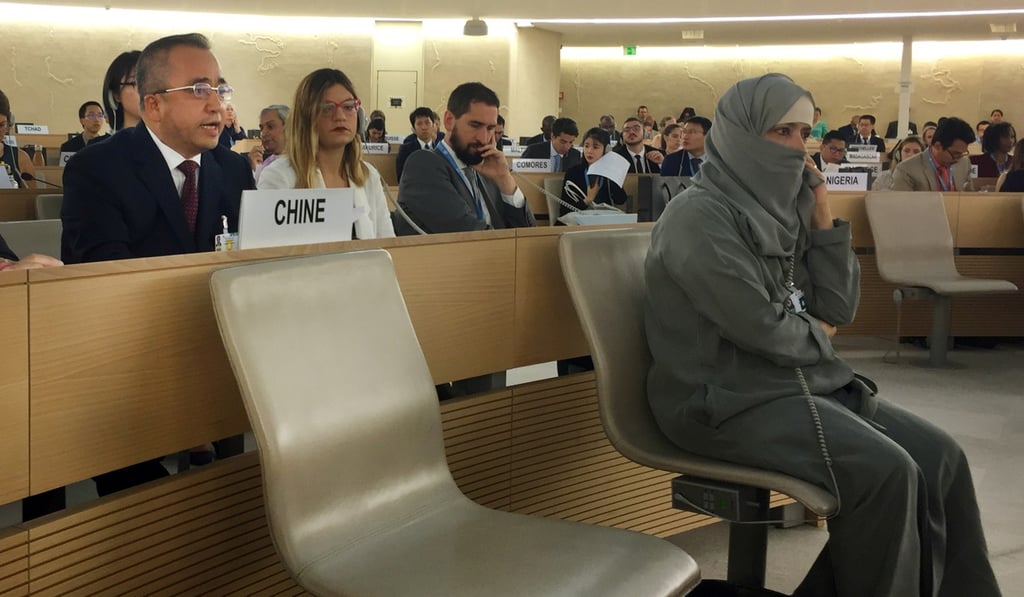 Xinjiang vice-governor Erkin Tuniyaz at the UN Human Rights Council meeting in Geneva. Photo: Reuters Xinjiang vice-governor Erkin Tuniyaz at the UN Human Rights Council meeting in Geneva. Photo: Reuters