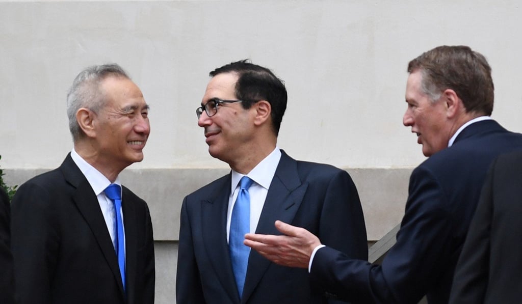 Chinese Vice-Premier Liu He, US Treasury Secretary Steven Mnuchin and Trade Representative Robert Lighthizer are expected to meet in Osaka next week. Photo: Reuters