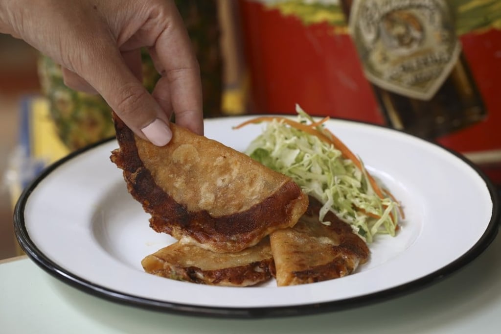 Mackerel quesadilla. Photo: Jonathan Wong