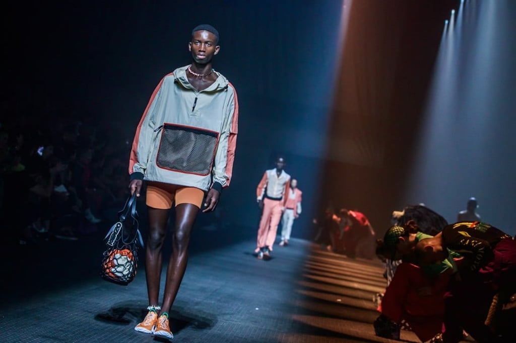 A model presents creations from the spring/summer 2020 men’s and women’s collection by Humberto Leon and Carol Lim for Kenzo at Paris Fashion Week on Sunday. Photo: EPA-EFE