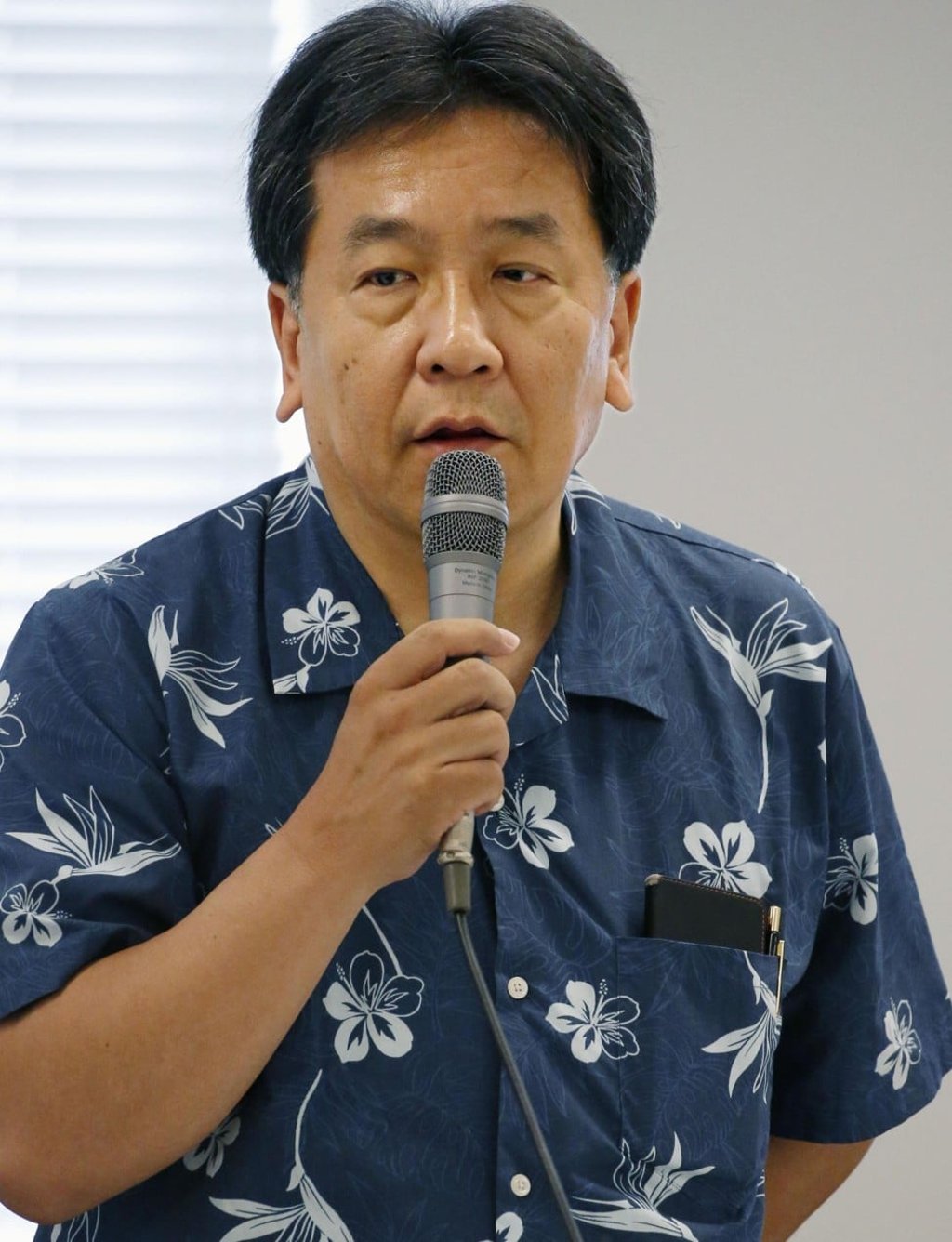 Yukio Edano, head of the main opposition CDPJ. Photo: Kyodo