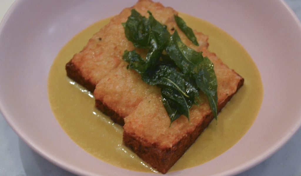 Nightshade's shrimp toast with Cantonese curry. Photo: Chris Dwyer