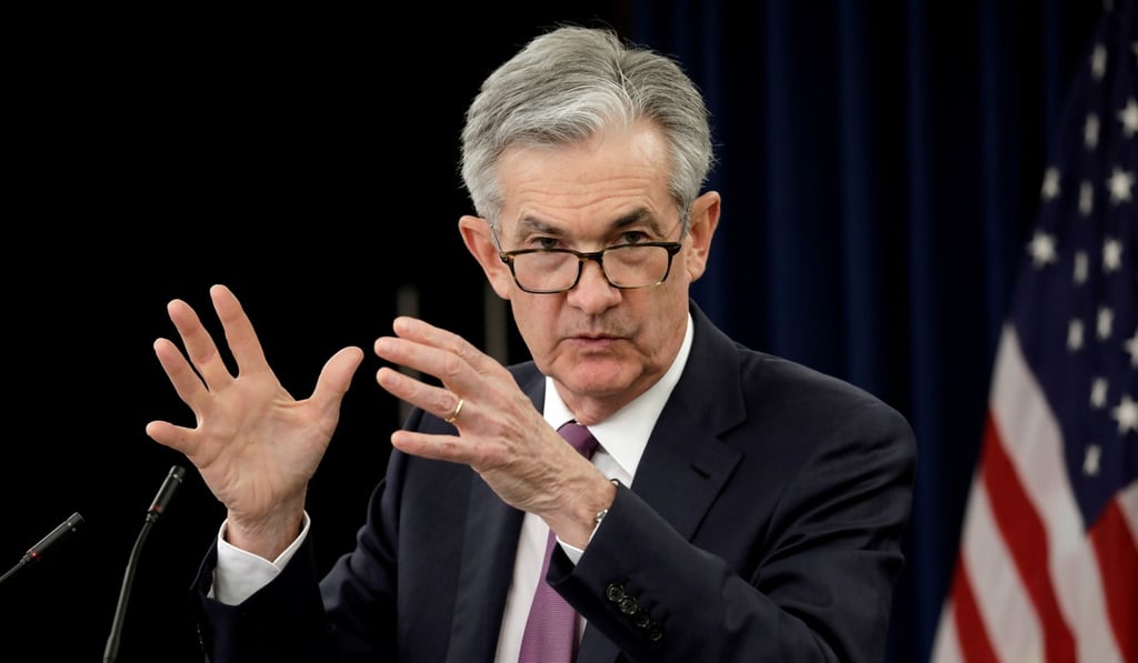 Federal Reserve Board chairman Jerome Powell speaks at a news conference following the closed two-day Federal Open Market Committee meeting in Washington on May 1. Investors are betting on more monetary policy easing from central banks. Photo: Reuters