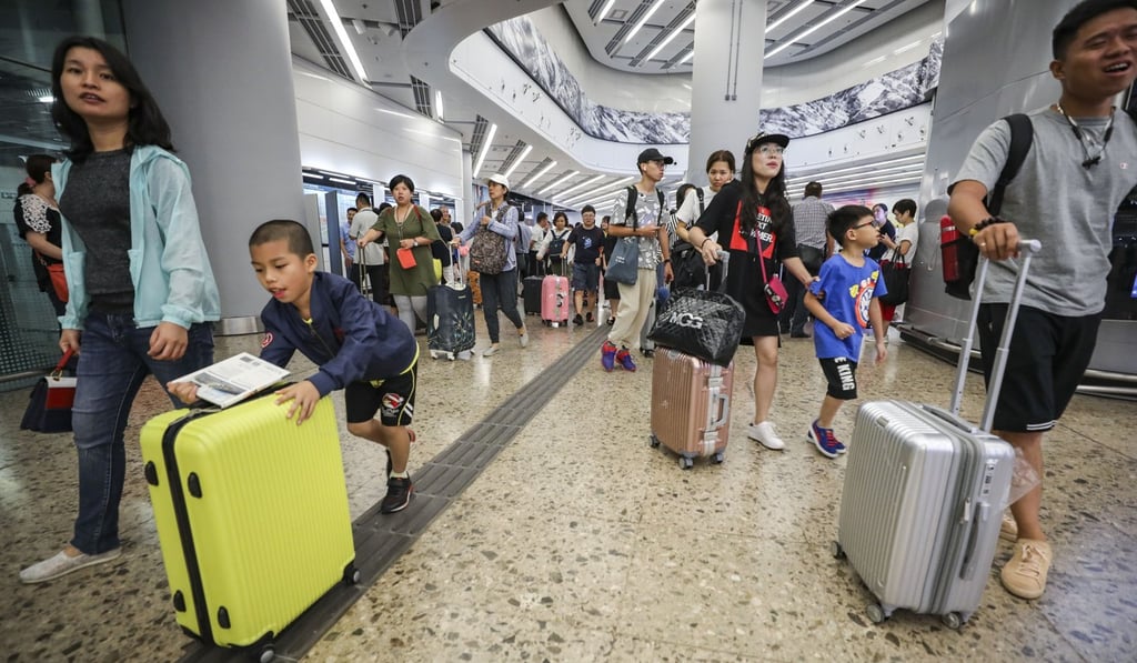 The high-speed rail link from the mainland to Hong Kong has been a key factor in rising visitor numbers to the city. Photo: Felix Wong
