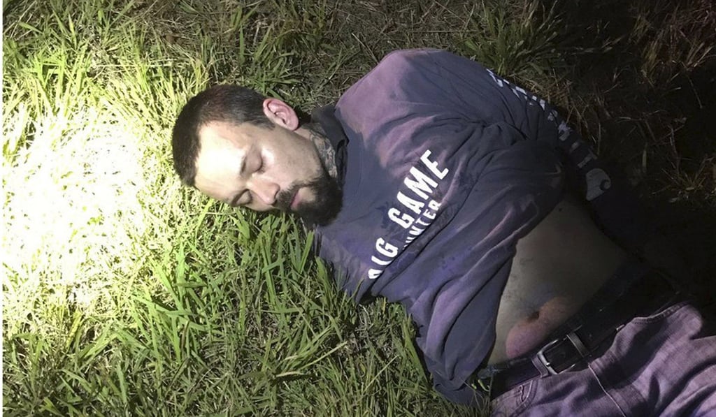 Mickey Paulk under arrest on Thursday in Killen, Alabama. Photo: AP