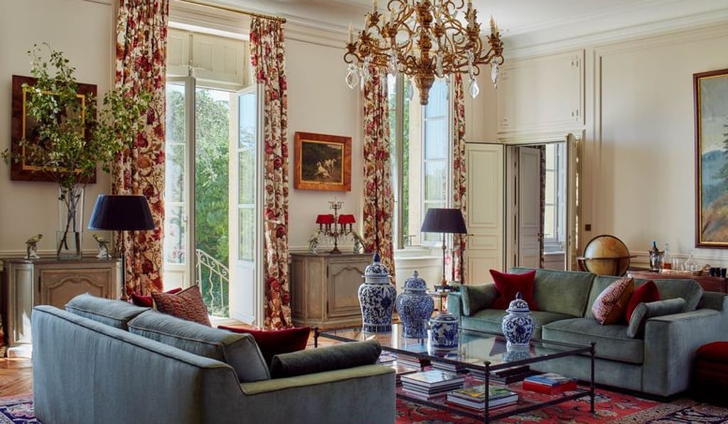 The sitting room at Chateau d’Estoublon, which is one of Airbnb Luxe listings in Provence, France. Photo: Airbnb The sitting room at Chateau d’Estoublon, which is one of Airbnb Luxe listings in Provence, France. Photo: Airbnb