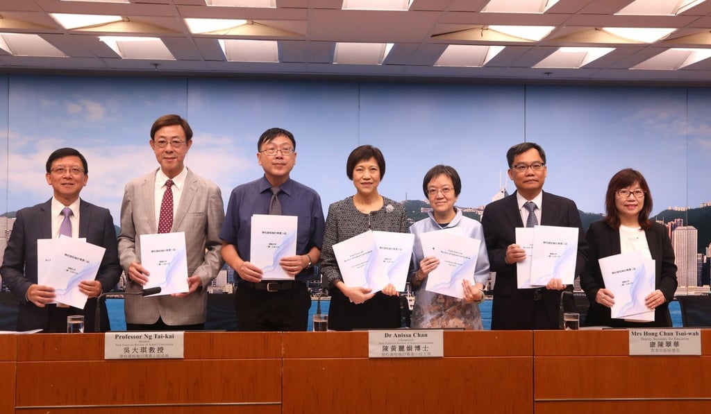 The curriculum task force released its midterm report on Friday. Photo: Xiaomei Chen