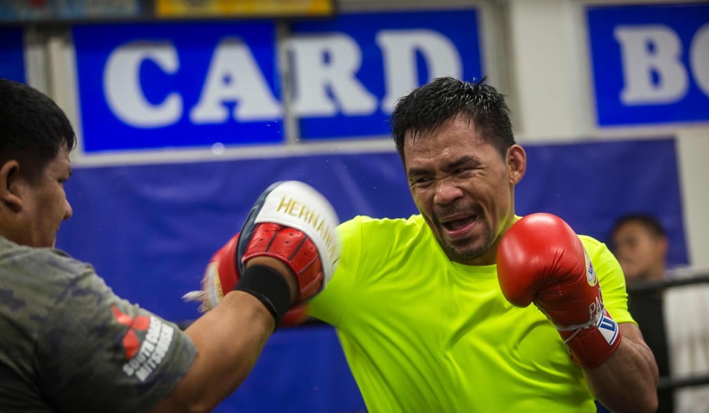 Manny Pacquiao faces Keith Thurman on July 20. Photo: AFP