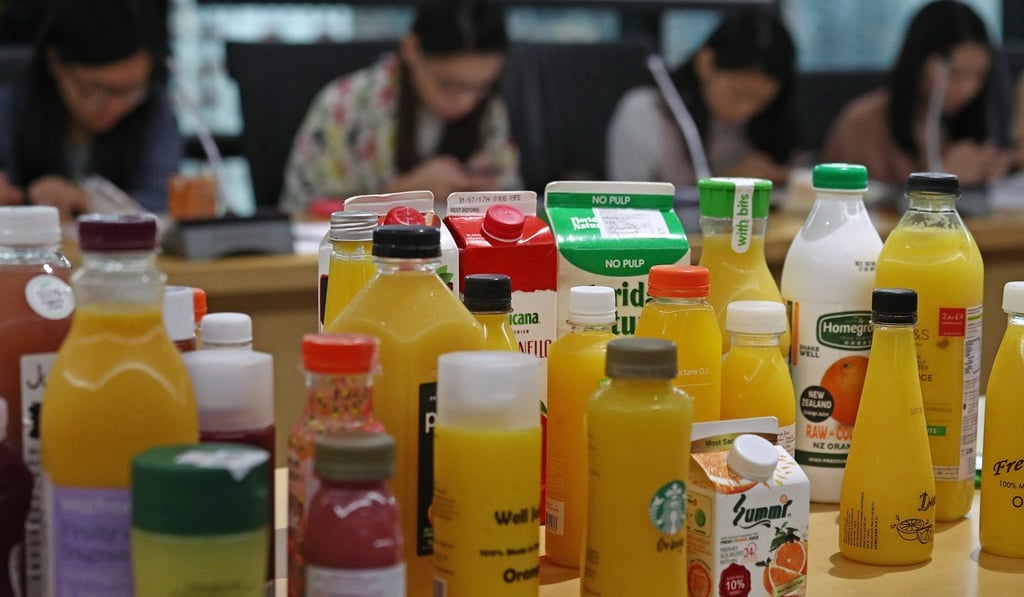 Packaged drinks in Hong Kong. Can sugar taxes help combat obesity? In the absence of an effective public health education framework, the obese will probably continue to seek out untaxed sweet drinks and desserts to satisfy their needs. Photo: Nora Tam