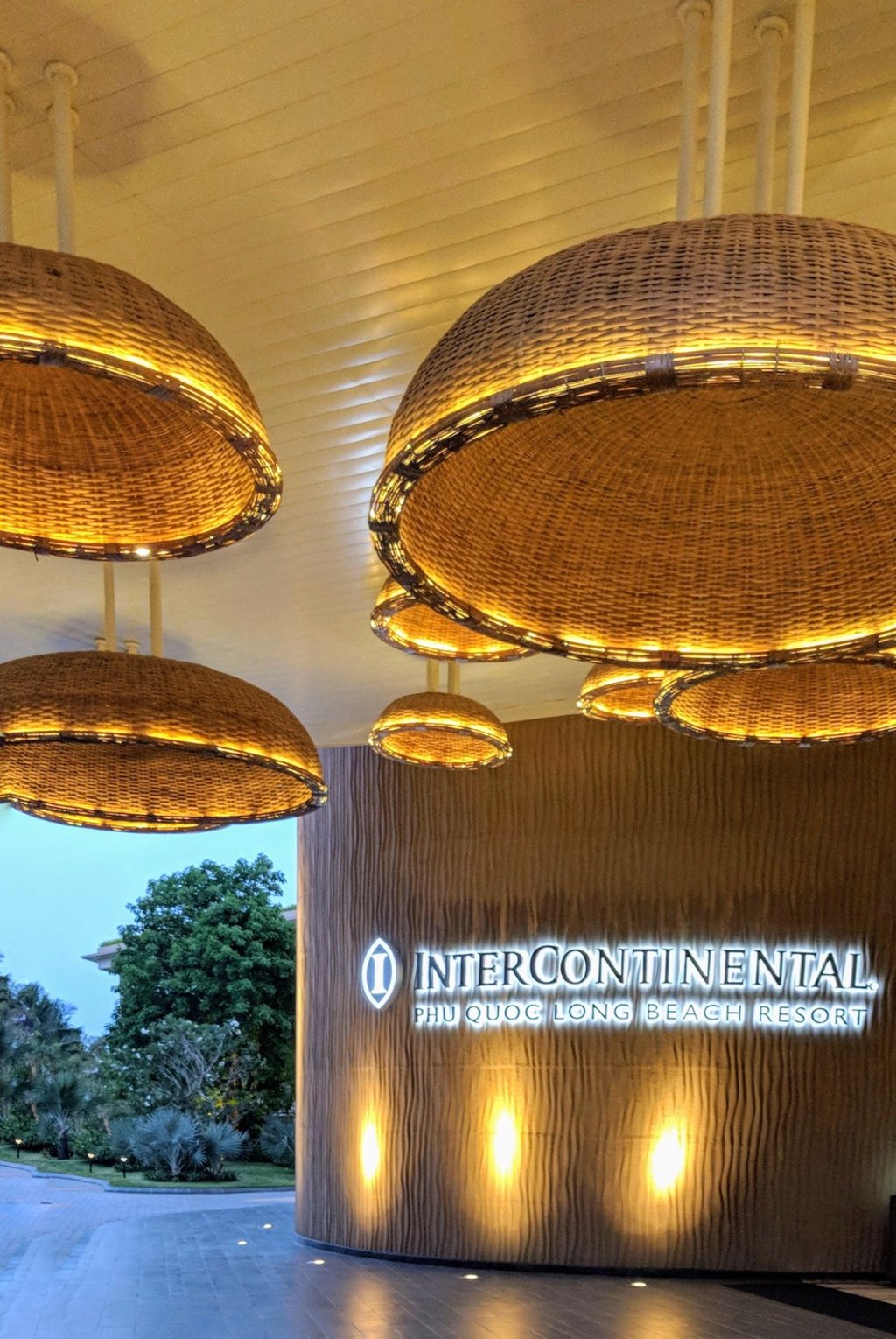 Entrance to the resort