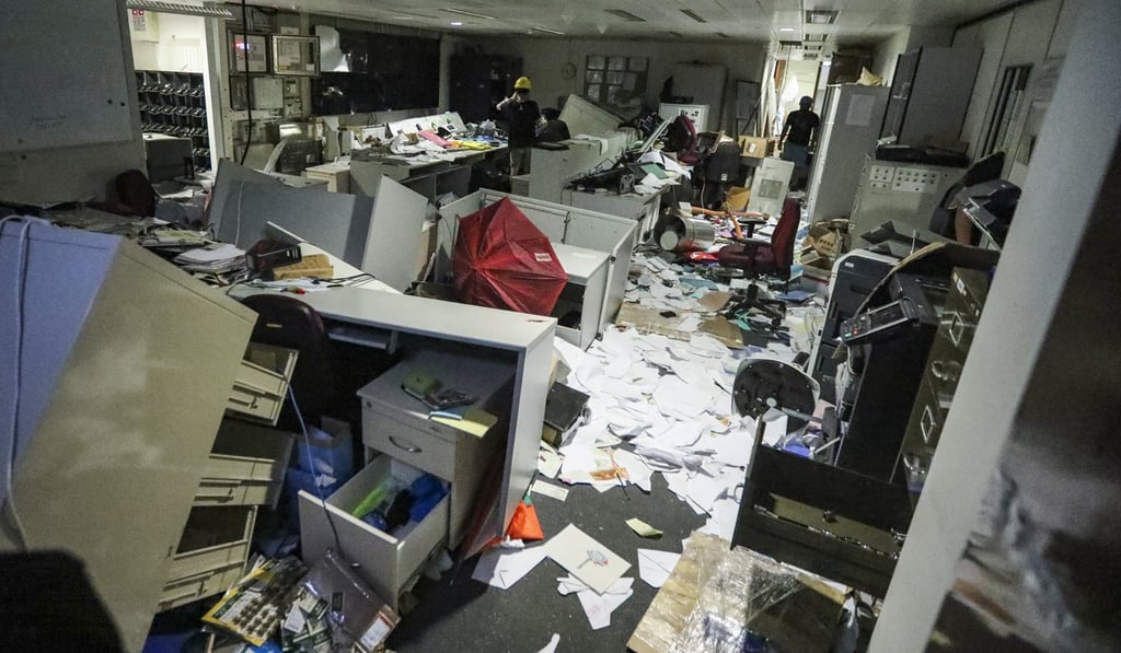 The Legislative Council was vandalised by protesters who stormed the building on Monday. Photo: Felix Wong