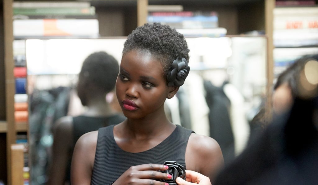 Sudanese-Australian model Adut Akech Bior at a Chanel fitting in Paris. Photo: Courtesy of Chanel Sudanese-Australian model Adut Akech Bior at a Chanel fitting in Paris. Photo: Courtesy of Chanel