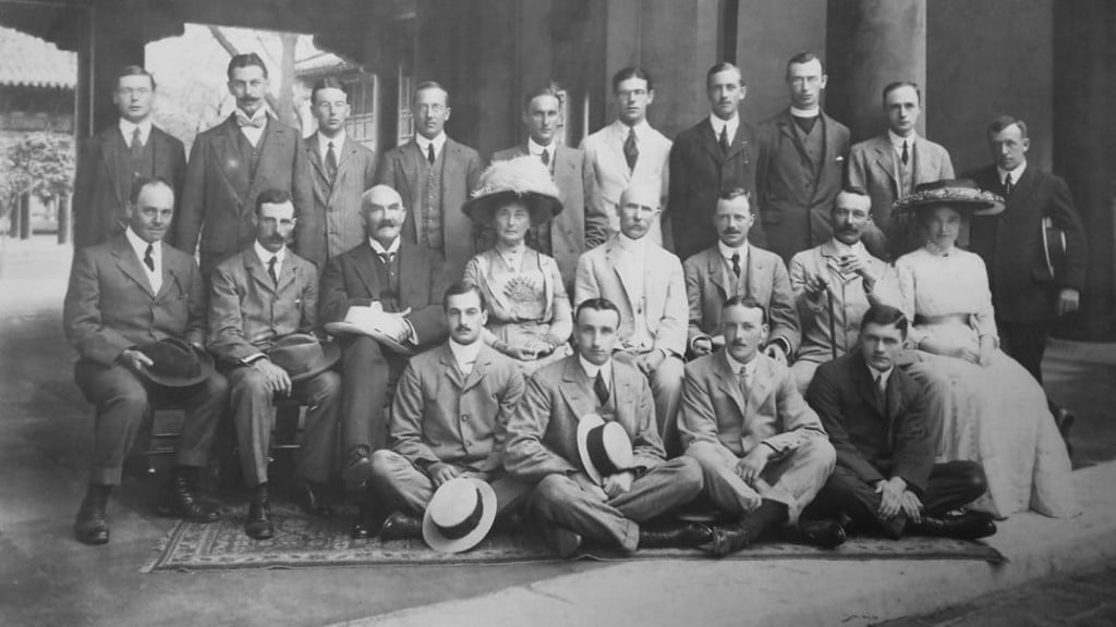 British Legation staff and their spouses, circa 1910.