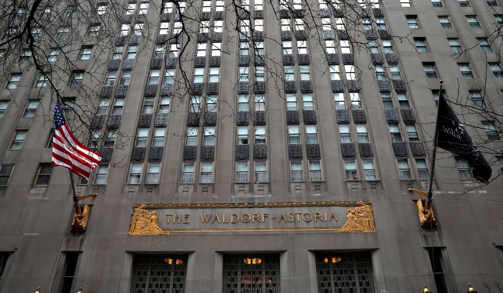 At the height of its overseas acquisition binge in 2014, Anbang bought the Waldorf Astoria New York Hotel for nearly US$2 billion. Photo: Reuters