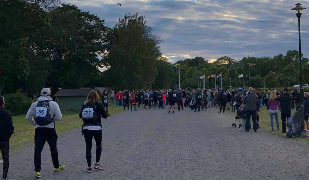 Competitors get ready to start Stockholm’s annual Maratonmarschen endurance race. Photo: Handout