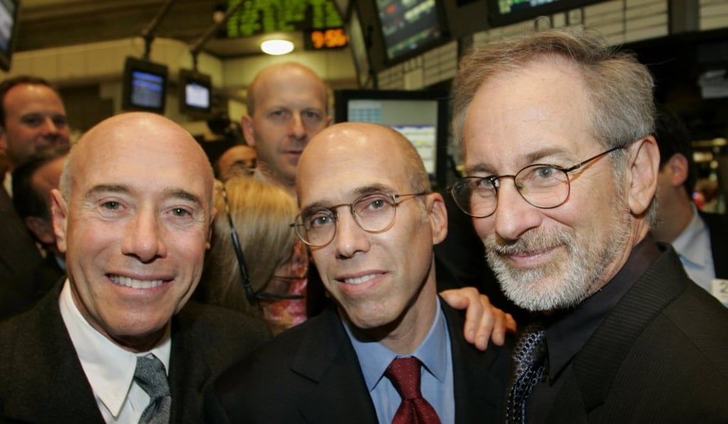 David Geffen (left), Jeffrey Katzenberg (centre) and Steven Spielberg. Photo: Reuters David Geffen (left), Jeffrey Katzenberg (centre) and Steven Spielberg. Photo: Reuters
